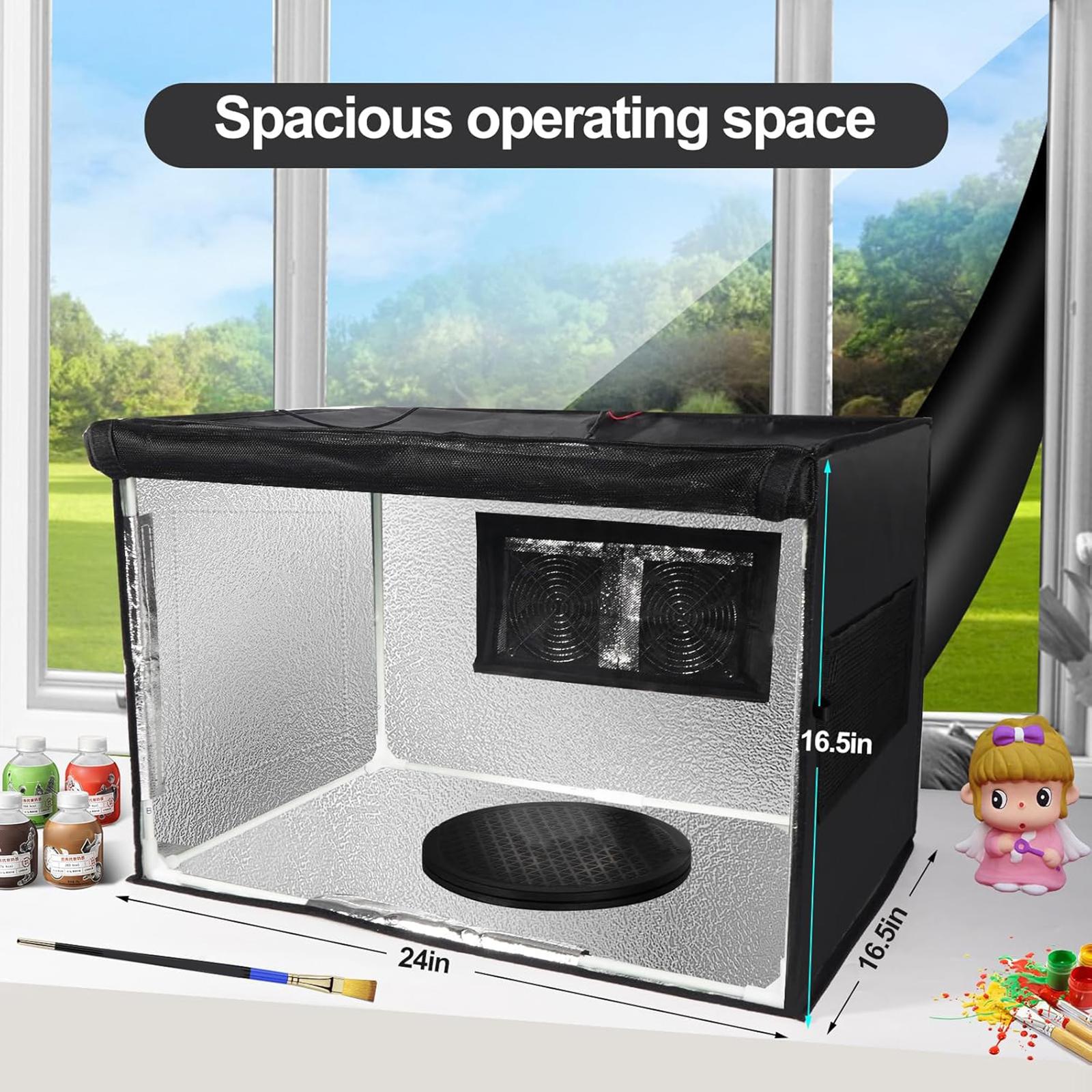 Tech Room Accessories - US Plug Foldable Airbrushing Paint Room