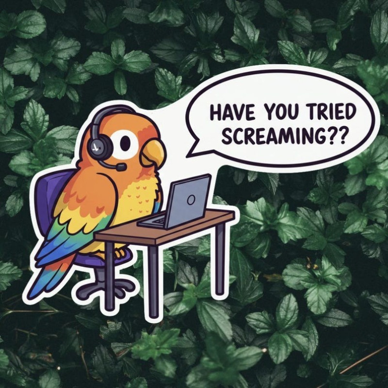 Tech Accessories Usa - 5pcs HAILUREY Funny Screaming Parrot Tech