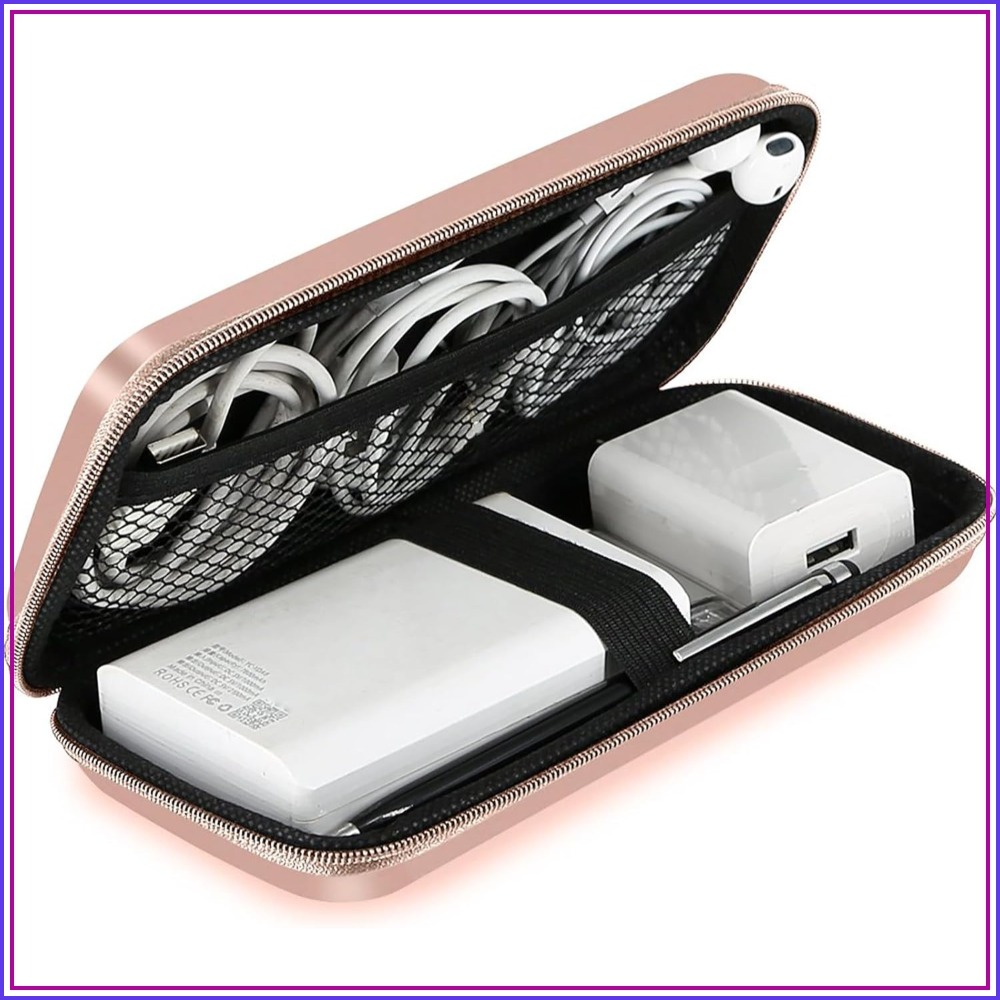 Tech Accessories Usa - Travel Essential Electronics Organizer Pouch Charger