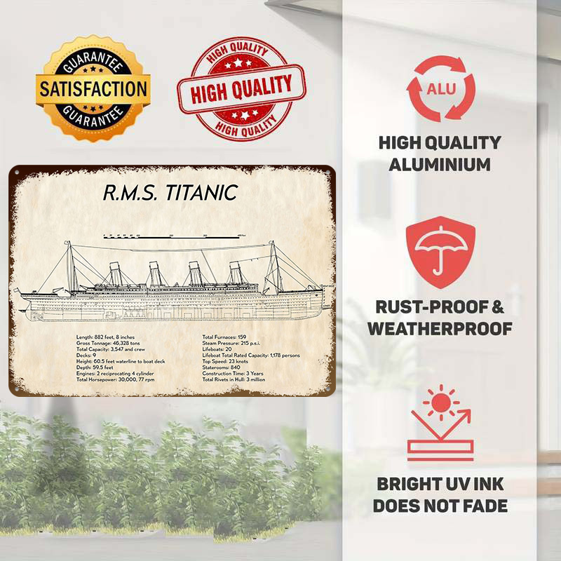 RMS TITANIC Tech Spec Tin Post - Tech Room Accessories ulasan dan harga