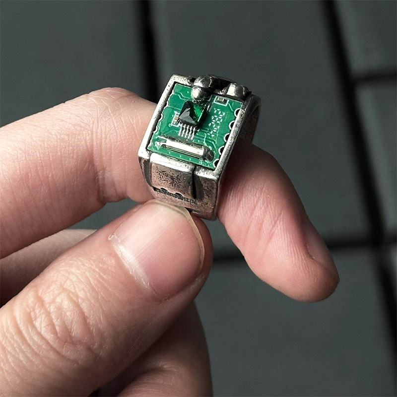 Retro Tech PCB Ring Jewelry Ac - Tech Accessories Industry ulasan dan harga