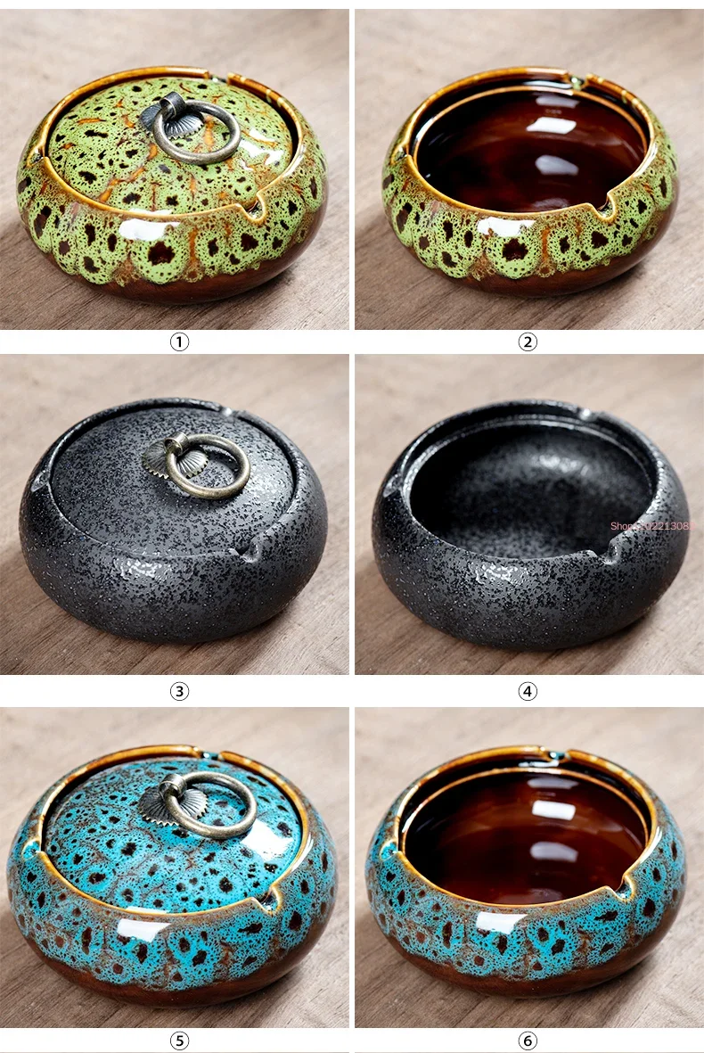 Round Ceramic Ashtray Living R - Tech Room Accessories ulasan dan harga